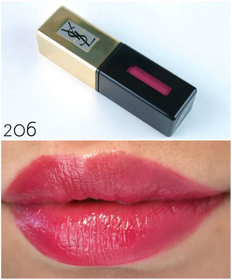 ysl glossy lip stain onde rose swatch|YSL Glossy Stains in Coril Fauve 12 and Rose Vinyl 15 Review, .